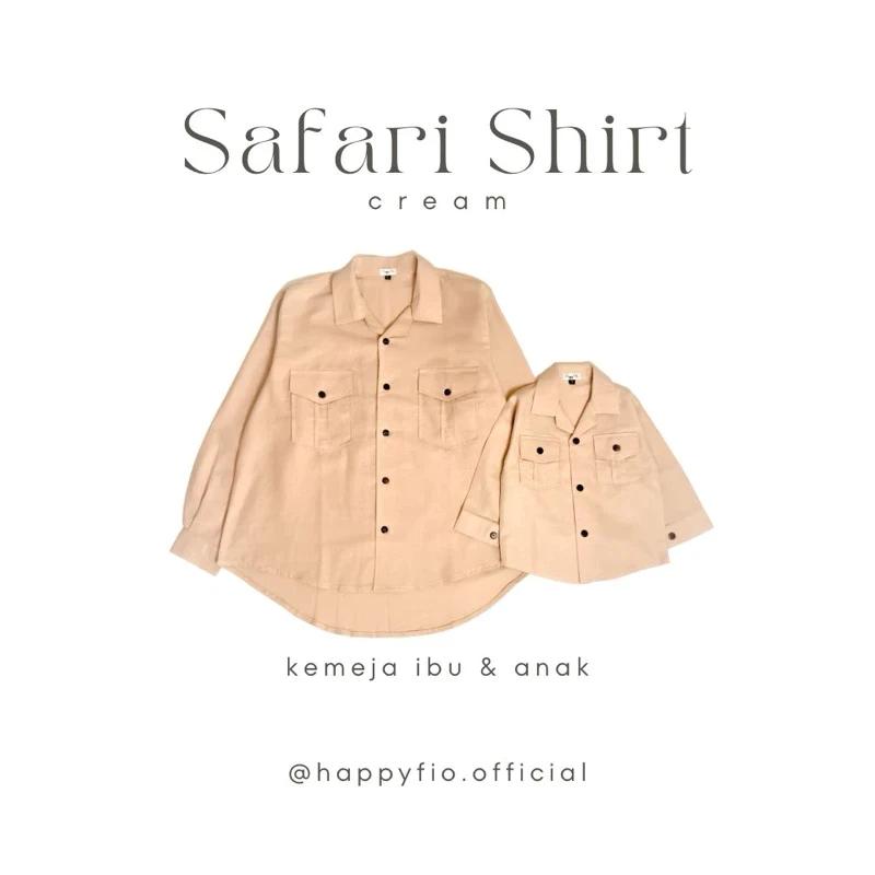 kemeja safari couple ibu dan anak by Happyfio